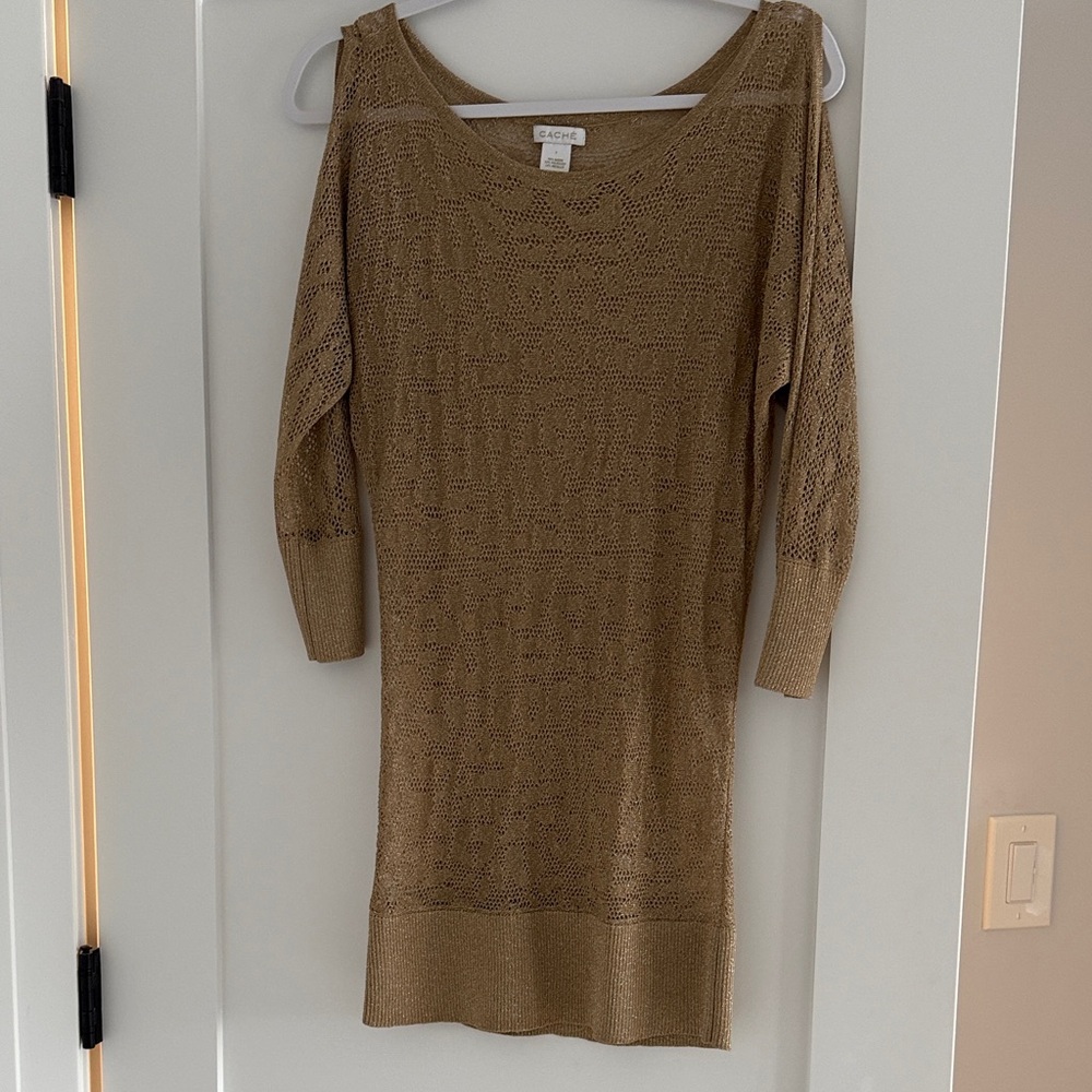 Cache Women's Tan Knit Tunic